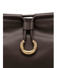 COCCINELLE LISBET Leather handbag with shoulder strap brunette - Women’s Bags - 3