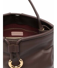 COCCINELLE LISBET Leather handbag with shoulder strap brunette - Women’s Bags - 4