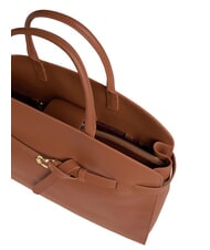 COCCINELLE SABINE Leather handbag with shoulder strap cognac - Women’s Bags - 4
