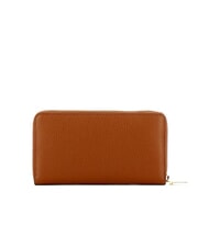 COCCINELLE METALLIC SOFT Textured leather zip wallet cognac - Women’s Wallets - 3