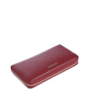COCCINELLE METALLIC SOFT Textured leather zip wallet currant - Women’s Wallets - 4