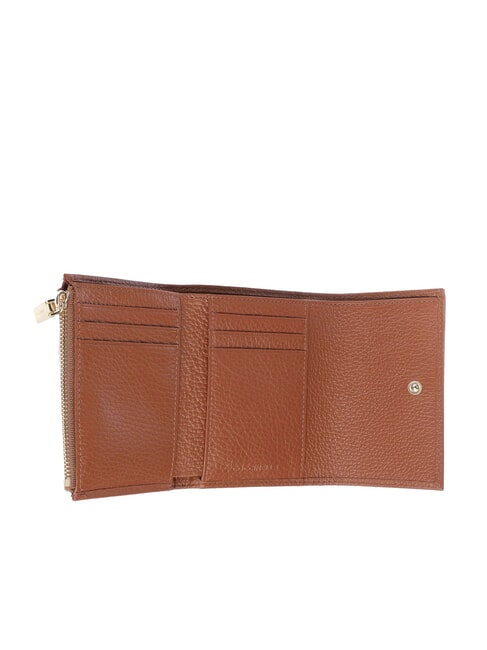 METALLIC SOFT  Small leather wallet cognac - Women&rsquo;s Wallets