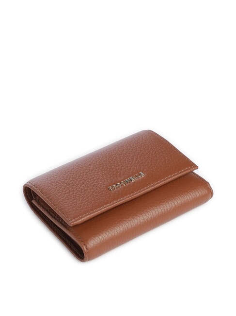 METALLIC SOFT  Small leather wallet cognac - Women&rsquo;s Wallets