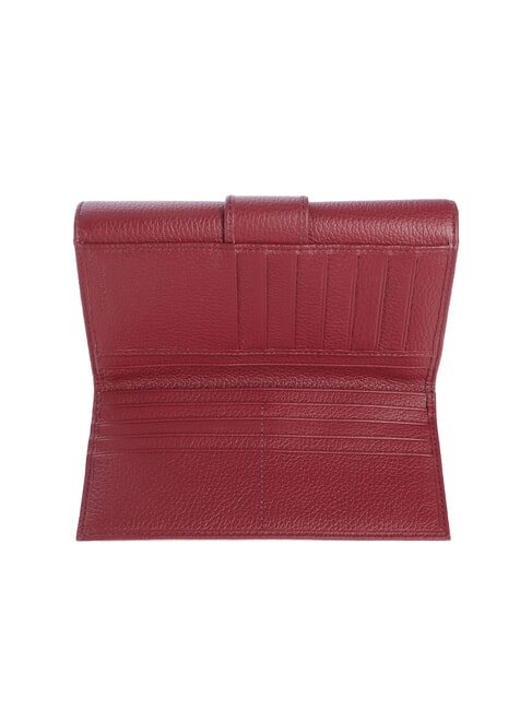 METALLIC SOFT Large leather wallet currant - Women’s Wallets