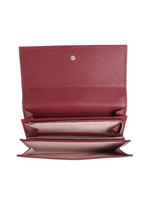 METALLIC SOFT Large leather wallet currant - Women’s Wallets