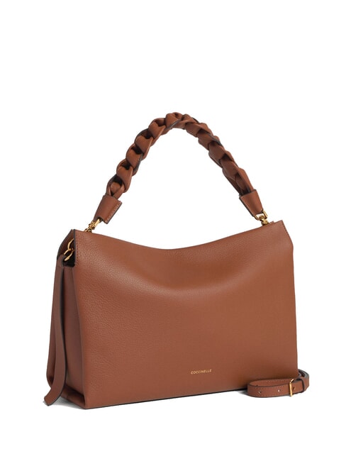 BOHEME GRANA DOUBLE Handbag, with shoulder strap, in leather cognac/noir - Women&rsquo;s Bags