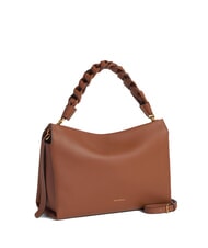 COCCINELLE BOHEME GRANA DOUBLE Handbag, with shoulder strap, in leather cognac/noir - Women&rsquo;s Bags - 2