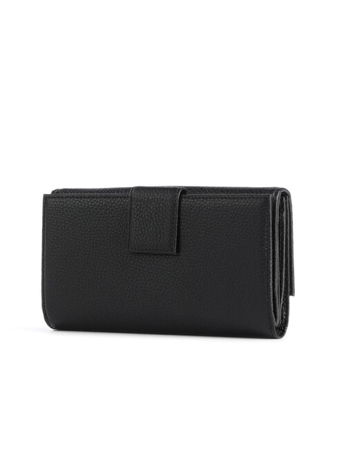 METALLIC SOFT Large leather wallet Black - Women’s Wallets