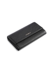 COCCINELLE METALLIC SOFT Large leather wallet Black - Women’s Wallets - 5