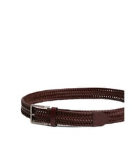 TOMMY HILFIGER OLIVER Leather belt coffee beans - Belts - 2