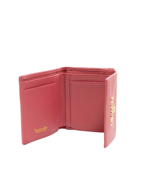 BASIC Small leather wallet with flap red - Women&rsquo;s Wallets
