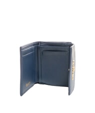 BRACCIALINI BASIC Small leather wallet with flap blue - Women’s Wallets - 2