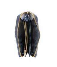 BRACCIALINI BASIC Zip-around leather wallet blue - Women’s Wallets - 2