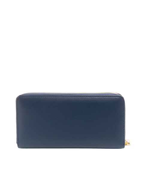 BASIC Zip-around leather wallet blue - Women’s Wallets