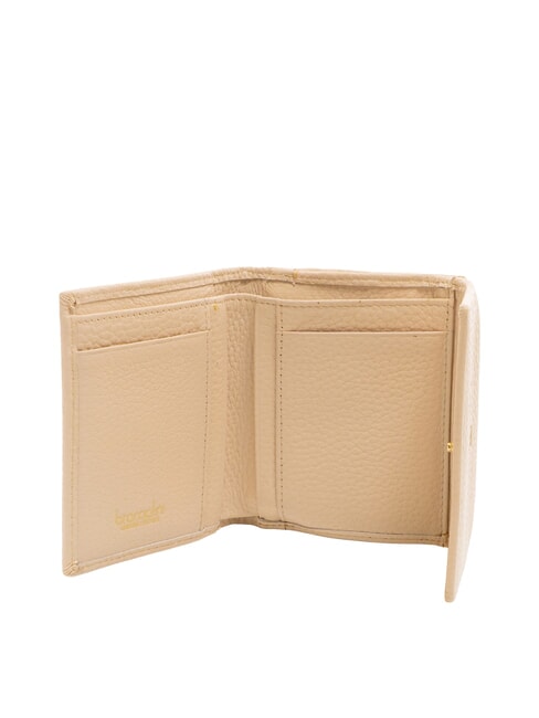 BASIC Compact leather wallet beige - Women&rsquo;s Wallets
