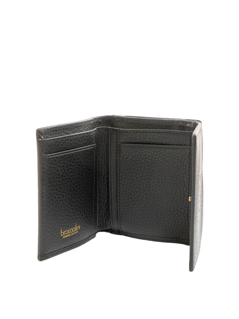 BASIC Compact leather wallet black - Women’s Wallets