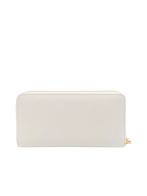BASIC Large zip around leather wallet white - Women&rsquo;s Wallets