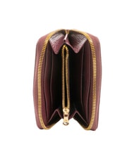 BRACCIALINI BASIC Small zip around leather wallet burgundy - Women’s Wallets - 2