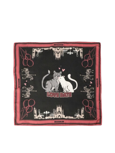 LOVE DATE Scarf with all-over print multi - Scarves