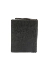 SPALDING SNAP  Hammered leather wallet black - Men’s Wallets - 3