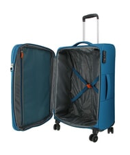 AMERICAN TOURISTER BLAZING RIDE Set of 3 trolleys + duffel bag + 2 backpacks + 2 beauty cases teal/orange - Trolley Set - 3