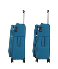 AMERICAN TOURISTER BLAZING RIDE Set of 3 trolleys + duffel bag + 2 backpacks + 2 beauty cases teal/orange - Trolley Set - 4