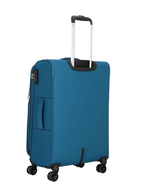 BLAZING RIDE Set of 3 trolleys + duffel bag + 2 backpacks + 2 beauty cases teal/orange - Trolley Set