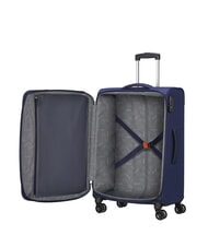AMERICAN TOURISTER BLAZING RIDE Set of 3 trolleys + duffel bag + 2 backpacks + 2 beauty cases navy/orange - Trolley Set - 3