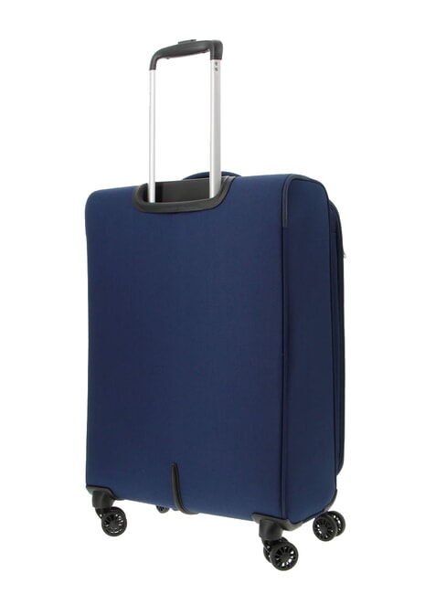 BLAZING RIDE Set of 3 trolleys + duffel bag + 2 backpacks + 2 beauty cases navy/orange - Trolley Set