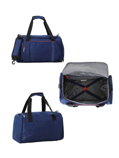 BLAZING RIDE Set of 3 trolleys + duffel bag + 2 backpacks + 2 beauty cases navy/orange - Trolley Set