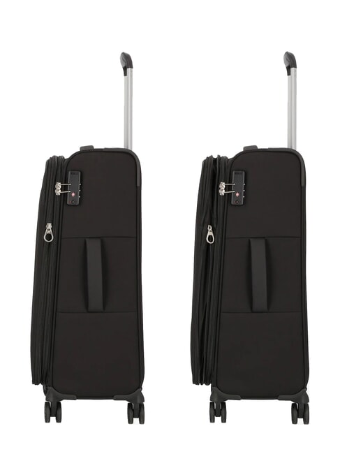 BLAZING RIDE Set of 3 trolleys + duffel bag + 2 backpacks + 2 beauty cases black / gray - Trolley Set