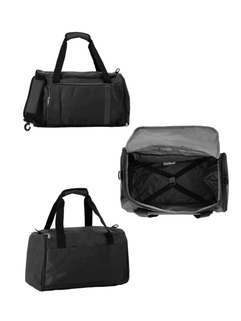 BLAZING RIDE Set of 3 trolleys + duffel bag + 2 backpacks + 2 beauty cases black / gray - Trolley Set