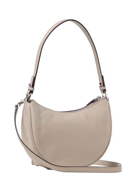 KYLA Leather shoulder bag, with shoulder strap light sand - Women’s Bags