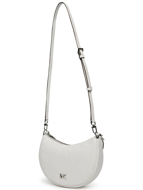 KYLA Leather shoulder bag, with shoulder strap optical white - Women’s Bags