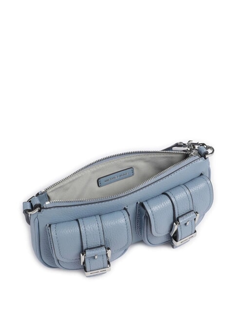 ZOEY Mini shoulder bag, in leather chambray - Women’s Bags