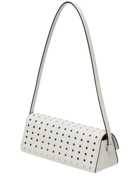 LUDLOW Mini shoulder bag, in leather optical white - Women’s Bags