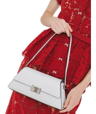 MICHAEL KORS LUDLOW Leather bag optical white - Women’s Bags - 4