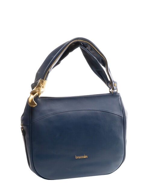 GRETA Leather shoulder bag blue - Women’s Bags
