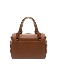 BRACCIALINI GRETA Leather satchel bag with shoulder strap brown - Women’s Bags - 3