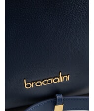 BRACCIALINI GRETA Leather satchel bag with shoulder strap blue - Women’s Bags - 3
