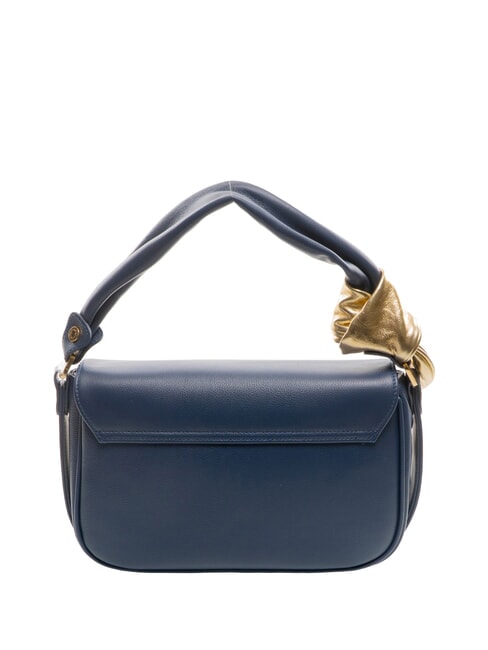 GRETA Leather handbag with shoulder strap blue - Women’s Bags
