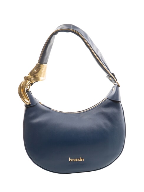 GRETA Leather shoulder bag blue - Women’s Bags