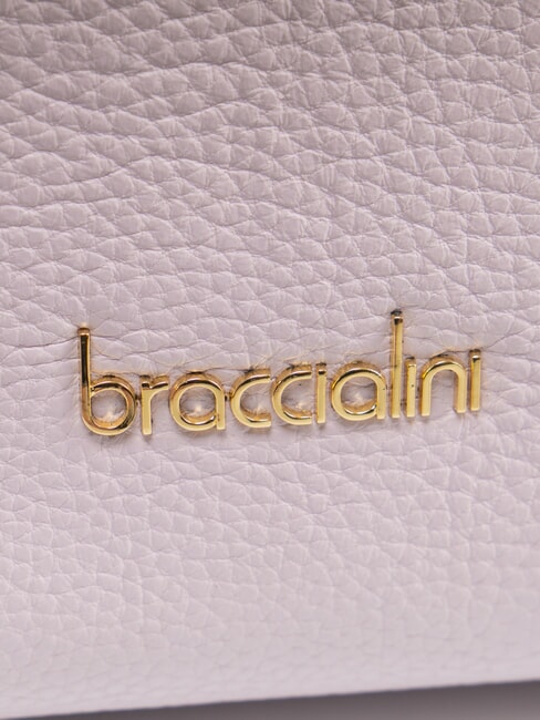 HELLEN Leather handbag with shoulder strap lilac - Women’s Bags