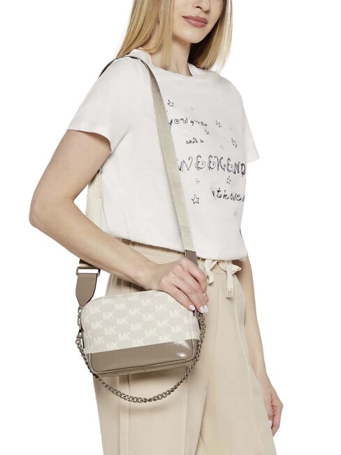 BRYANT Shoulder bag with shiny insert and logo birch - Women’s Bags