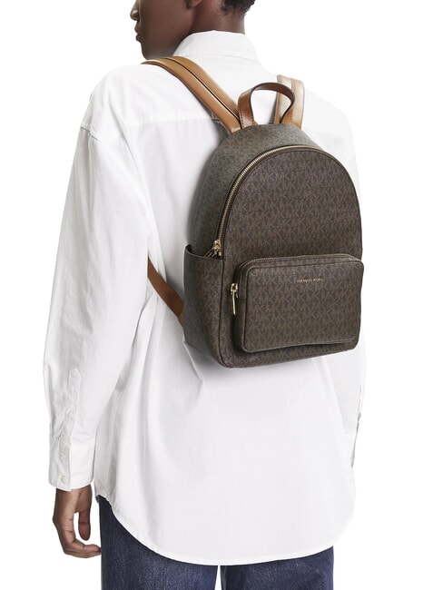 TANNER Backpack with all-over logo print brn/acorn - Women’s Bags
