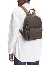 MICHAEL KORS TANNER Backpack with all-over logo print brn/acorn - Women’s Bags - 6