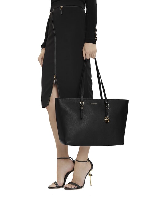 QUINN Leather shopping bag black - Women’s Bags