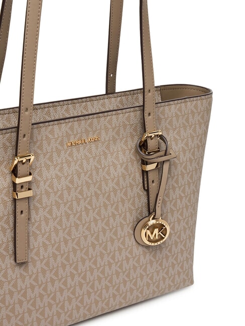 QUINN Shopping bag with all-over logo print birch - Women’s Bags