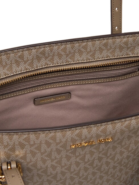 QUINN Shopping bag with all-over logo print birch - Women’s Bags