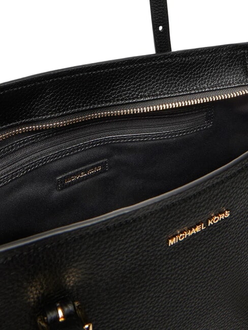 QUINN Medium leather shopping bag black - Women’s Bags